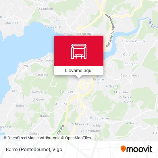 Mapa Barro (Pontedeume)