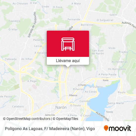 Mapa Polígono As Lagoas, F/ Madeireira (Narón)