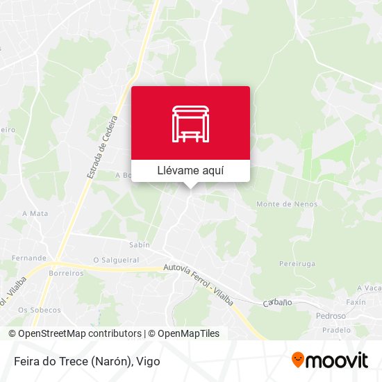Mapa Feira do Trece (Narón)