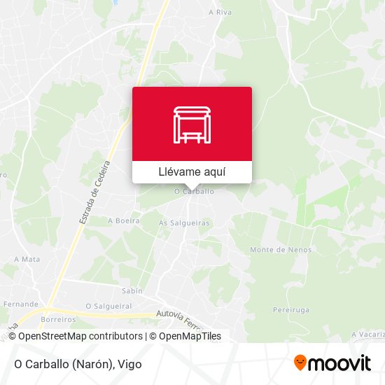 Mapa O Carballo (Narón)