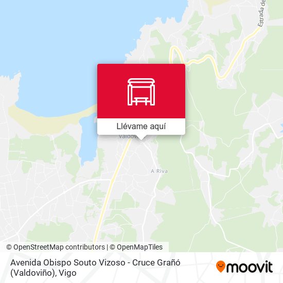 Mapa Avenida Obispo Souto Vizoso - Cruce Grañó (Valdoviño)