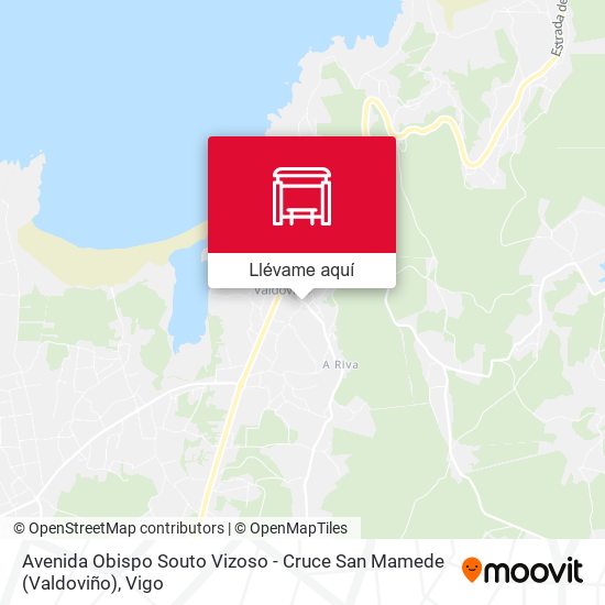 Mapa Avenida Obispo Souto Vizoso - Cruce San Mamede (Valdoviño)