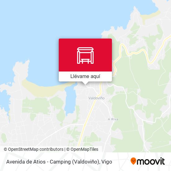 Mapa Avenida de Atios - Camping (Valdoviño)
