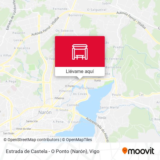 Mapa Estrada de Castela - O Ponto (Narón)