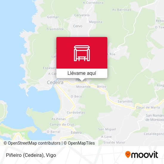 Mapa Piñeiro (Cedeira)