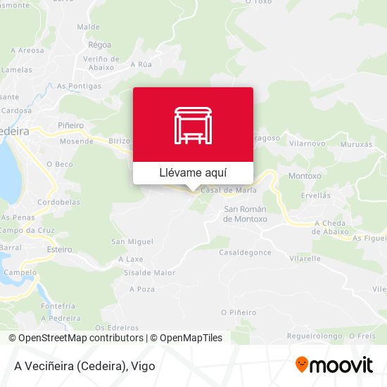 Mapa A Veciñeira (Cedeira)
