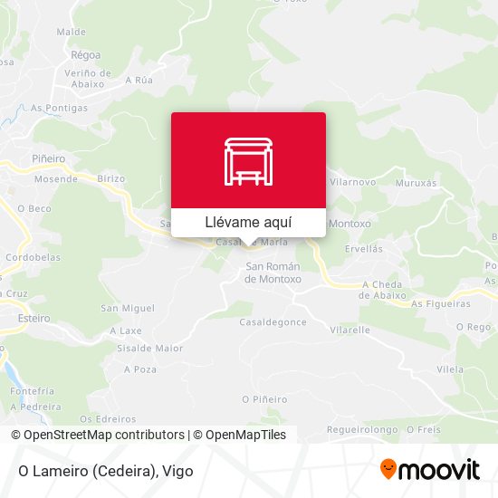 Mapa O Lameiro (Cedeira)