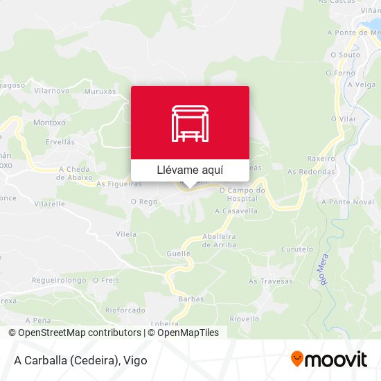 Mapa A Carballa (Cedeira)