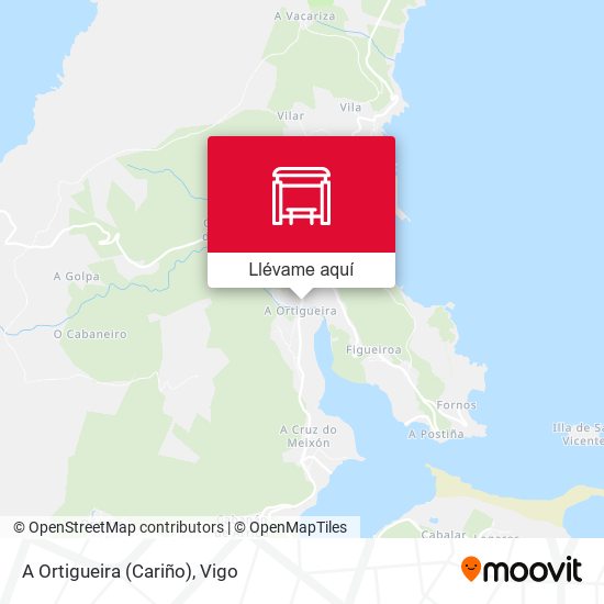Mapa A Ortigueira (Cariño)