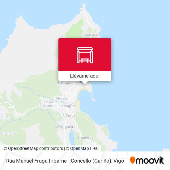 Mapa Rúa Manuel Fraga Iribarne - Concello (Cariño)