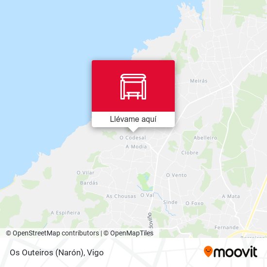 Mapa Os Outeiros (Narón)