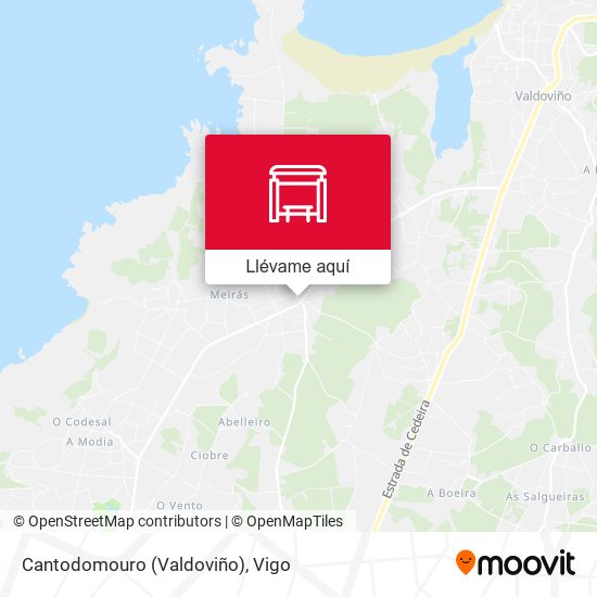 Mapa Cantodomouro (Valdoviño)