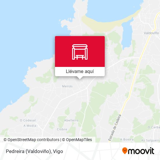 Mapa Pedreira (Valdoviño)