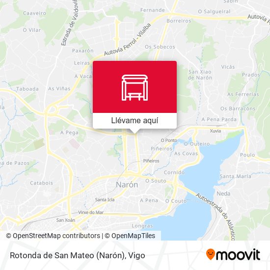 Mapa Rotonda de San Mateo (Narón)