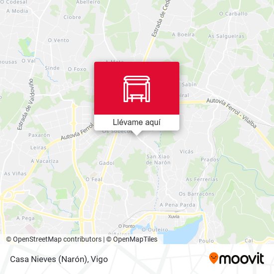 Mapa Casa Nieves (Narón)