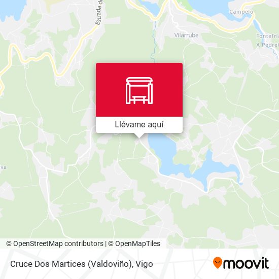 Mapa Cruce Dos Martices (Valdoviño)