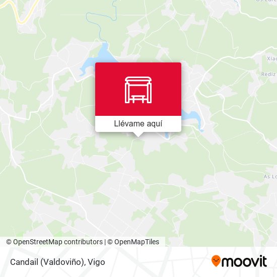 Mapa Candail (Valdoviño)