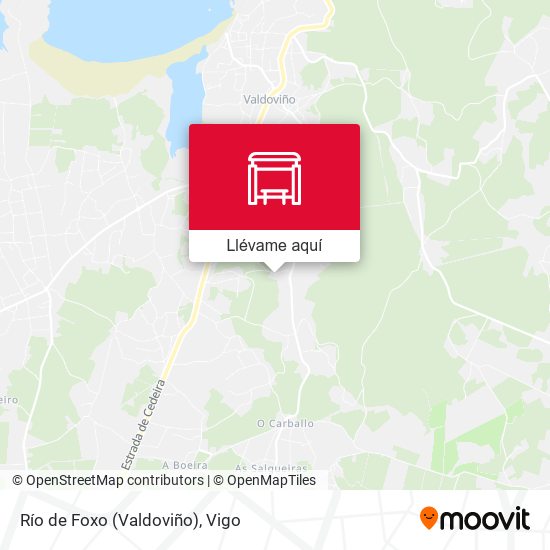 Mapa Río de Foxo (Valdoviño)