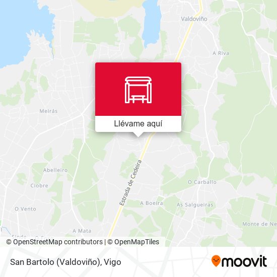 Mapa San Bartolo (Valdoviño)