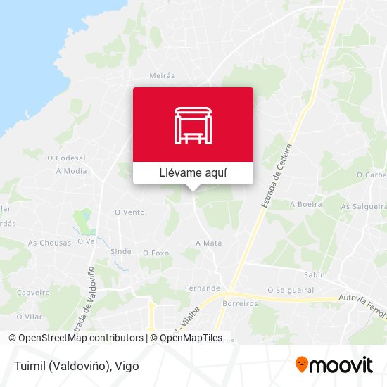 Mapa Tuimil (Valdoviño)