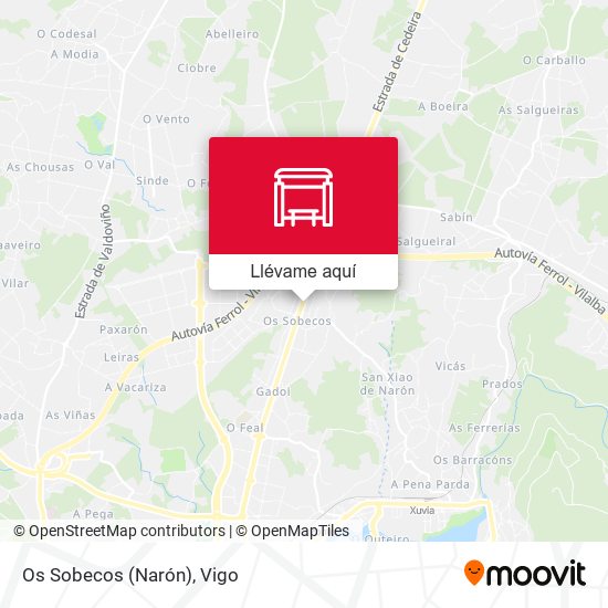 Mapa Os Sobecos (Narón)
