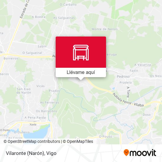 Mapa Vilaronte (Narón)