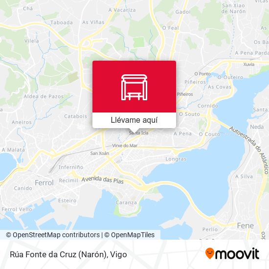 Mapa Rúa Fonte da Cruz (Narón)