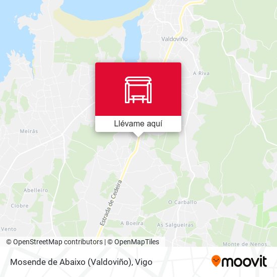 Mapa Mosende de Abaixo (Valdoviño)