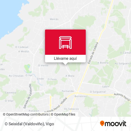 Mapa O Seixidal (Valdoviño)