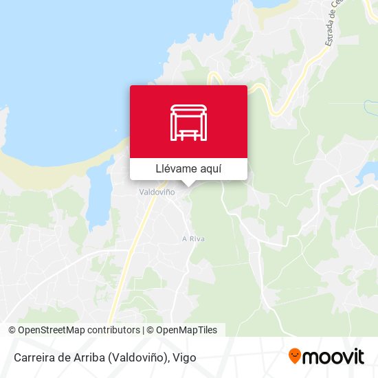 Mapa Carreira de Arriba (Valdoviño)