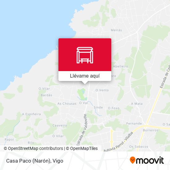 Mapa Casa Paco (Narón)