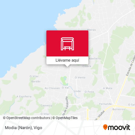 Mapa Modia (Narón)