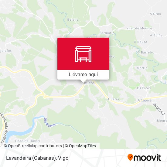 Mapa Lavandeira (Cabanas)