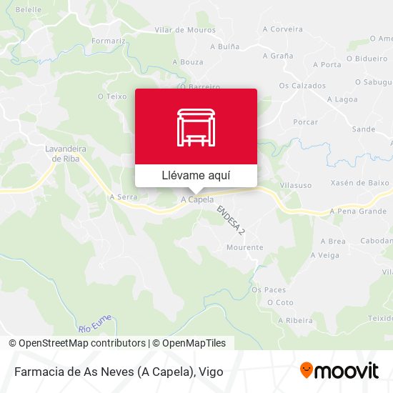 Mapa Farmacia de As Neves (A Capela)