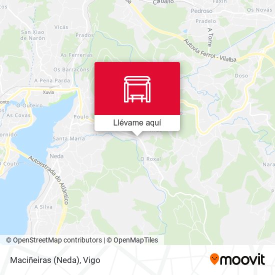 Mapa Maciñeiras (Neda)