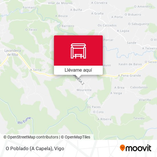 Mapa O Poblado (A Capela)