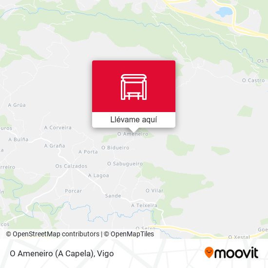 Mapa O Ameneiro (A Capela)