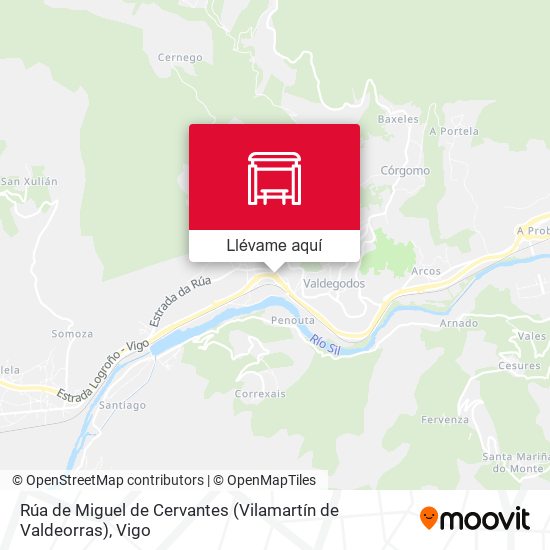Mapa Rúa de Miguel de Cervantes (Vilamartín de Valdeorras)