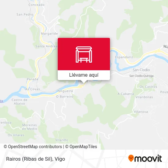 Mapa Rairos (Ribas de Sil)