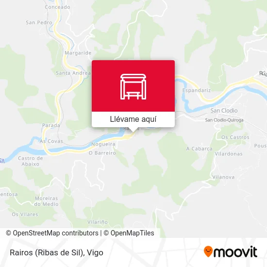 Mapa Rairos (Ribas de Sil)