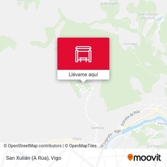 Mapa San Xulián (A Rúa)