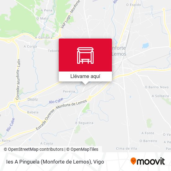 Mapa Ies A Pinguela (Monforte de Lemos)