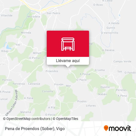 Mapa Pena de Proendos (Sober)