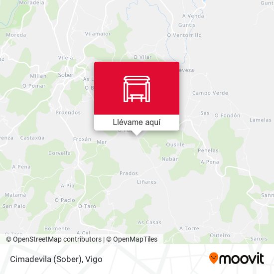 Mapa Cimadevila (Sober)