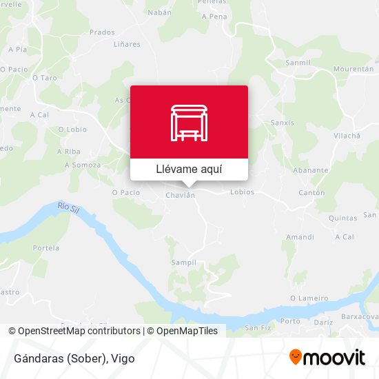 Mapa Gándaras (Sober)