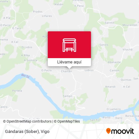 Mapa Gándaras (Sober)