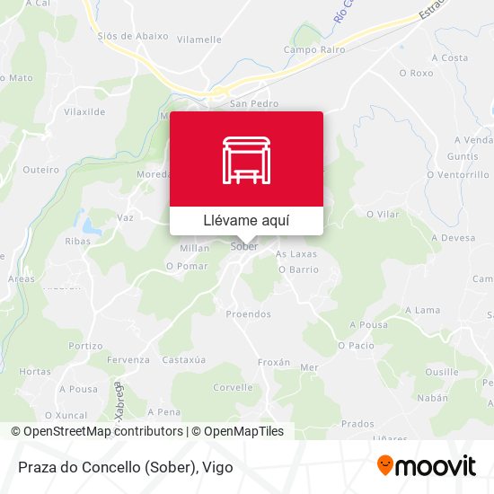 Mapa Praza do Concello (Sober)