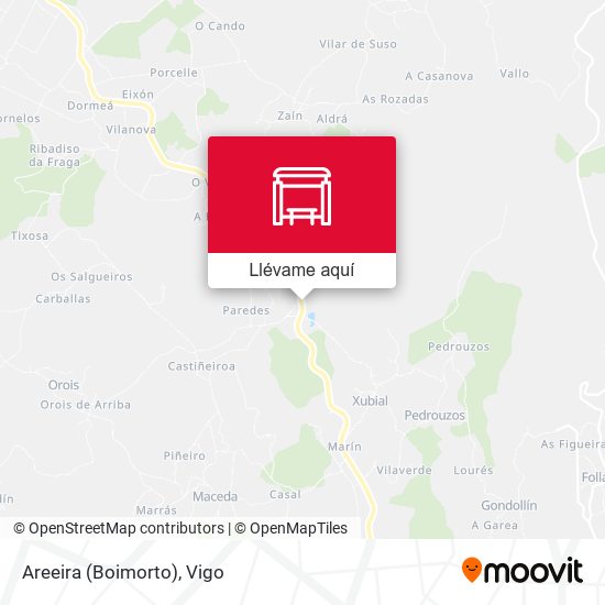 Mapa Areeira (Boimorto)
