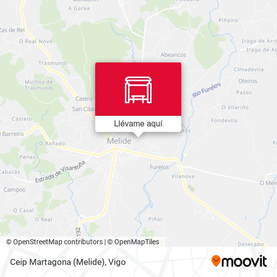 Mapa Ceip Martagona (Melide)