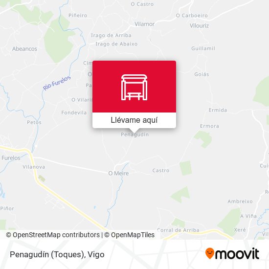 Mapa Penagudín (Toques)